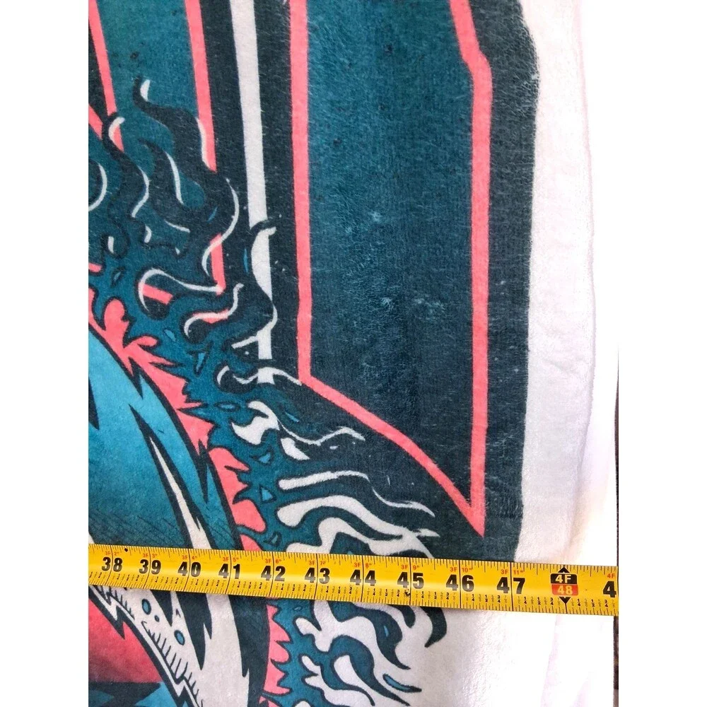 Fittest Of The Coast Surfer Throw Blanket Skull Waves Coastal Cozy Soft